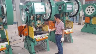 Automatic Power Press Machine  Punching Machine with the Die Shearing Circle from KRRASS [upl. by Ecinuahs425]