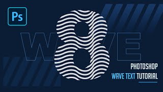 How to create wave text in photoshop  Easy Tutorial [upl. by Horton]