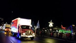 Christmas Truck Light Convoy [upl. by Onez]