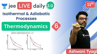 JEE Thermodynamics L6  Isothermal amp Adiabatic Processes  Unacademy JEE  Ashwani Tyagi [upl. by Sy]