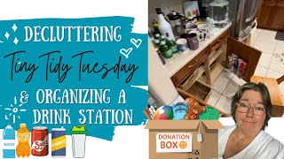 🧺 Decluttering amp Organizing a Drink Station  Tiny Tidy Tuesday Ep 33 [upl. by Barabas74]