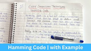 Hamming Code in Computer Network  Technique to Detect Errors and Correct Data Example [upl. by Sigismondo]