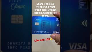 IDFC first bank credit card  preapproved credit card in 4 months  without income amp CIBIL  TecHub [upl. by Erdnaet]