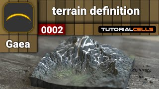 0002 terrain definition in Gaea [upl. by Ailefo]