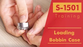 Smartstitch Embroidery Machine S1501 Get Started Loading a Bobbin Into Case [upl. by Bettina]