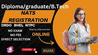 NATS REGISTRATION STEP BY STEP PROCESS IN TELUGU CENTRAL GOVT JOBSAPPRENTICESHIPSLATEST GOVT JOBS [upl. by Cressy672]