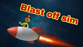 Blast off simulator BEST FuelScoop and Inventory ROBLOX [upl. by Breh]