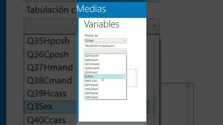 Cruce de Variables o tabulación cruzada respecto a la medias de una variable en EPI INFO [upl. by Kcirderf]