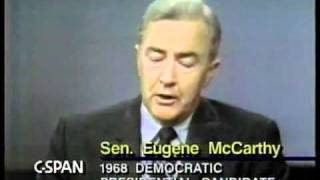 Eugene McCarthy Robert Kennedy Debate 1968 ElectionWallDotOrg [upl. by Elagiba326]