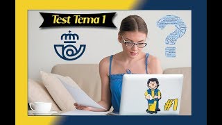 Test de correos TEMA 1 parte 1 oposiciones 2019 [upl. by Alahsal]