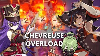 Xinyan accidently Carried Chevreuse Overload  Genshin Impact TCG [upl. by Yenttihw308]