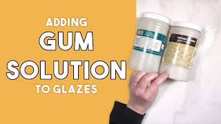 REVIVE OLD GLAZES Adding Gum Solution to Glazes [upl. by Rot]