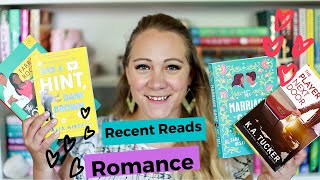 RECENT READS ROMANCE [upl. by Vivia]