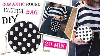 DIY CUTE DOTS ROUND PURSE BAG  Crossbody Bag Tutorial No Sew [upl. by Nnaeirb524]