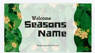 Seasons name in English and Urdu [upl. by Tyre]