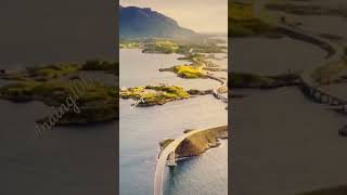 Storseisundet Bridge on Norway’s Atlantic Road Daily Home Screen wallpaper naing100 wallpaper [upl. by Ynohtn448]