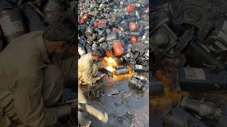 Ac Compressor Fire Cutter 😱 shorts youtubeshorts [upl. by Kleeman]