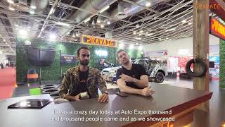 What happens if you shoot an electric car with a gun AutoExpo2023 QnA [upl. by Eisinger252]