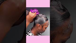 Sleek beautiful hair transformation naturalhairstyles [upl. by Morna]