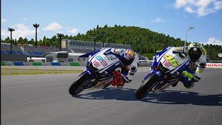 Jorge Lorenzo vs Valentino Rossi Motegi japaneseGP MotoGP epic battle [upl. by Tihom190]