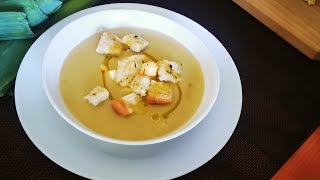 Cómo hacer Crema de Puerros  fácil y rápida  Vichyssoise [upl. by Miner340]