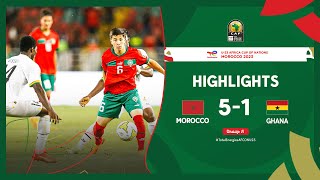 Morocco 🆚 Ghana  Highlights  TotalEnergiesAFCONU23  MD2 Group A [upl. by Quickman]