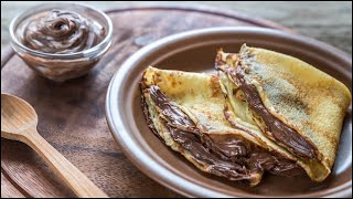 CREPES alla Nutella perfette in pochi minuti [upl. by Ahsinev280]