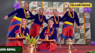 DHEUSI DANCE GRADE IV amp V  YELLOW HOUSE  CHOREOGRAPHED BY CLASS X STUDENTS RIDHIMA amp SAMIKSHYA [upl. by Masuh841]