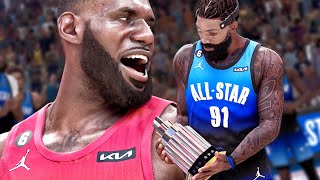 NBA 2K24 My Career  ALLSTAR GAME MVP 3Level Threat Center [upl. by Syhr]