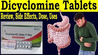 Dicyclomine Tablets ip 20 mg in Hindi  Dicyclomine Tablets ip Uses in hindi Side Effects Dose [upl. by Niltak]