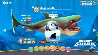 Hungry Shark World  All Sharks Unlock amp Gameplay Shark Gaming  Angry Shark World  Shark Game [upl. by Ajam]