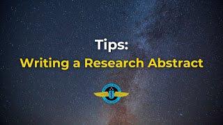 Tips Writing a Research Abstract [upl. by Emya]