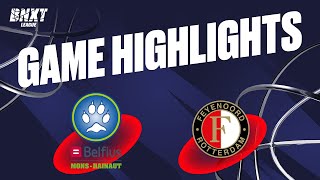 Belfius MonsHainaut vs Zeeuw amp Zeeuw Feyenoord Basketball  Game Highlights [upl. by Eugenius299]