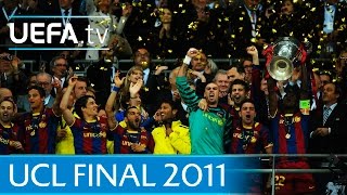 Guardiolas Barcelona v Manchester United 2011 UEFA Champions League final highlights [upl. by Nywled]