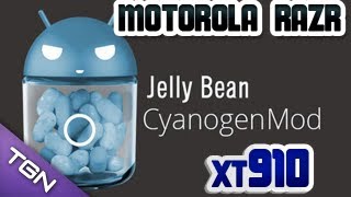 Tutorial  Como Instalar ROM Cyanogenmod 101  Motorola Razr XT 910 [upl. by Ranzini]