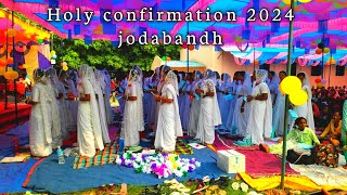 holy confirmation ceremony 2024confirmation songjodabandh parish soyofficial3450 [upl. by Labaw746]