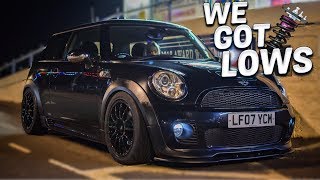 INSTALLING COILOVERS ON THE MINI [upl. by Iona139]