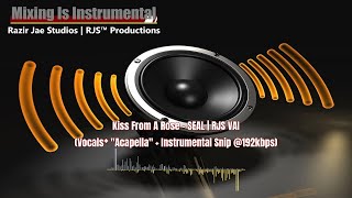 🔊 Kiss From A Rose  SEAL  RJS VAI Vocals quotAcapellaquot  Instrumental Snip 192kbps music shorts [upl. by Ednyl]