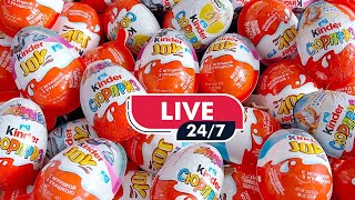 🔴 Live 999 Yummy Kinder Surprise Egg Toys Opening  A Lot Of Kinder Joy Chocolate ASMR  Kinder joy [upl. by Annasiul]