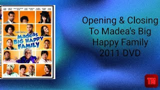 Opening amp Closing To Madeas Big Happy Family 2011 DVD [upl. by Ellenaej]