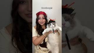 Beware ye scallywags piratecostume halloweencostume costumeideas catlady cutecat [upl. by Lisetta]