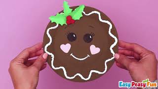 Paper Plate Gingerbread Man Craft [upl. by Hera]