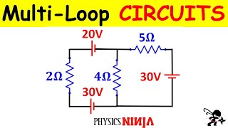 Solving Circuit Problems using Kirchhoffs Rules [upl. by Yengac614]