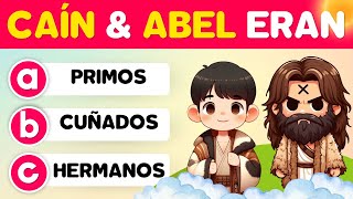 CAÍN Y ABEL 25 PREGUNTAS DE LA BIBLIA PARA NIÑOS 👶🏼  FÁCILES [upl. by Oglesby]