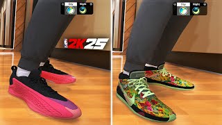 NBA 2K25 All Shoes  Shoe Creator JORDAN NIKE ADIDAS PUMA SKETCHERS [upl. by Chandless]