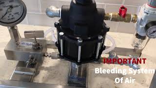 Air Operated Hydrostatic Test Pump  Setup and Operation  How it Works [upl. by Anaidni]