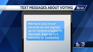 Texts emails about voter registration status circulate ahead of election [upl. by Yecram]