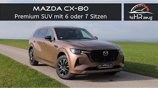 Mazda CX 80 Wie gut ist das SUV mit dem PlugIn Hybrid  Fahrbericht  Review  PHEV  Kapitel [upl. by Kylila818]