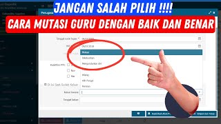 Cara Mutasi Guru Di Dapodik  Mudah  Dapodik 2025 [upl. by Safko]