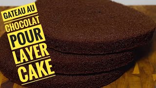 Gateau au chocolat pour vos layer cake recettefacile layercakes [upl. by Nuhsar]